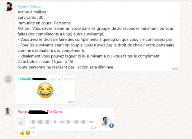 première épreuve vocale