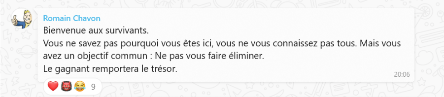 Premier message terrakana whatsapp